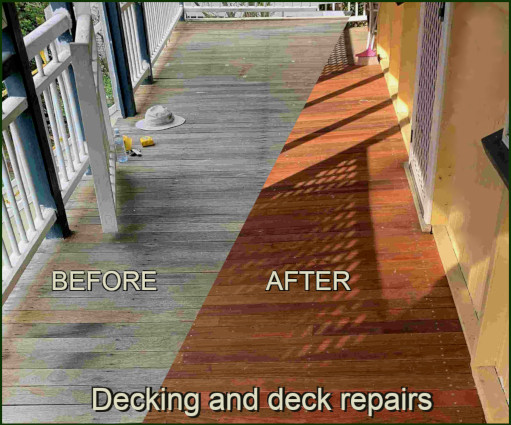 before and after photos deck repair